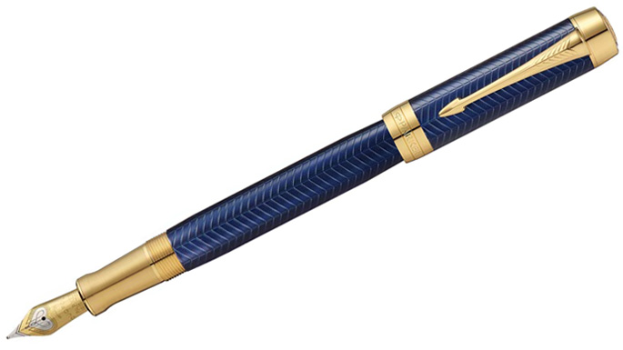 デュオフォールド プレステージ　ブルーシェブロンGT センテニアル万年筆