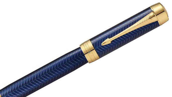 デュオフォールド プレステージ　ブルーシェブロンGT センテニアル万年筆