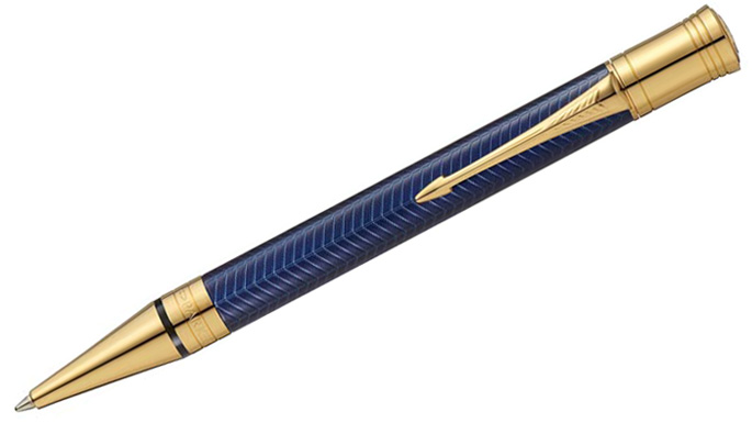 デュオフォールド プレステージ　ブルーシェブロンGT ボールペン